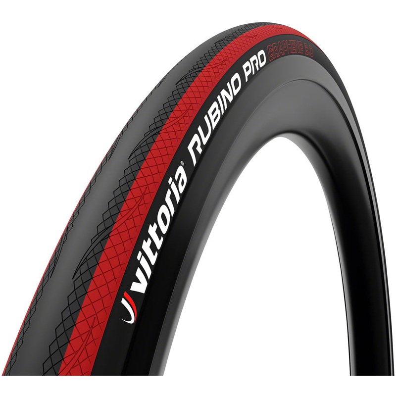 Vittoria Rubino Pro Tire – 700 x 25 Clincher Folding Black/Red G2.0