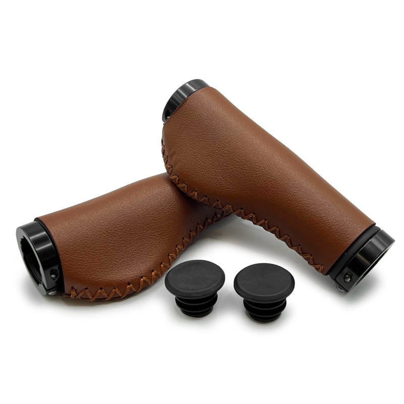 Grips – Lock on Grip – Leather Multi Black