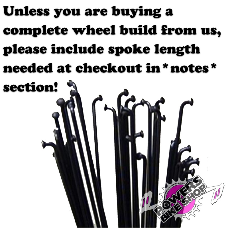 USA Brand Black Spokes Pack of 36 black
