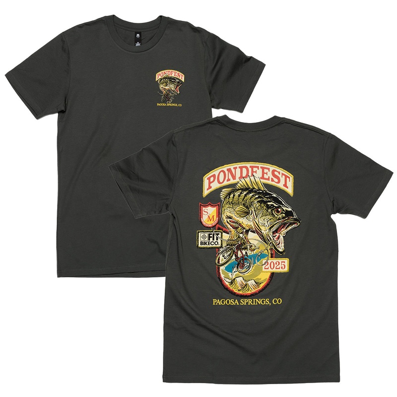 Pondfest 2025 Fish Tee Charcoal XXX-Large