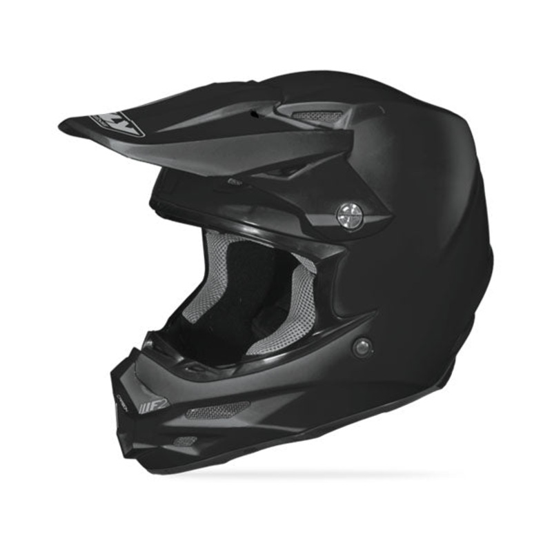 Fly Racing F2 Carbon Solid Helmet-Matte Black X-Small