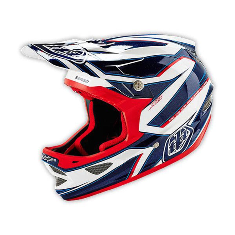 Troy Lee D3 Composite Helmet-Reflex White X-Small