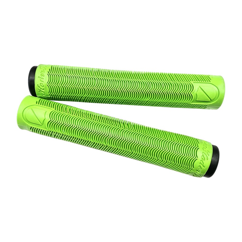 S&M BTM Hoder Flangeless BMX grips – Lime Green – USA Made