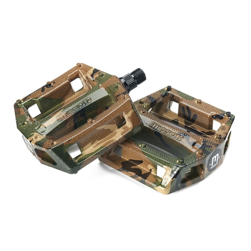 Mission BMX Impulse PC Platform Pedals – 9/16″ – Camo