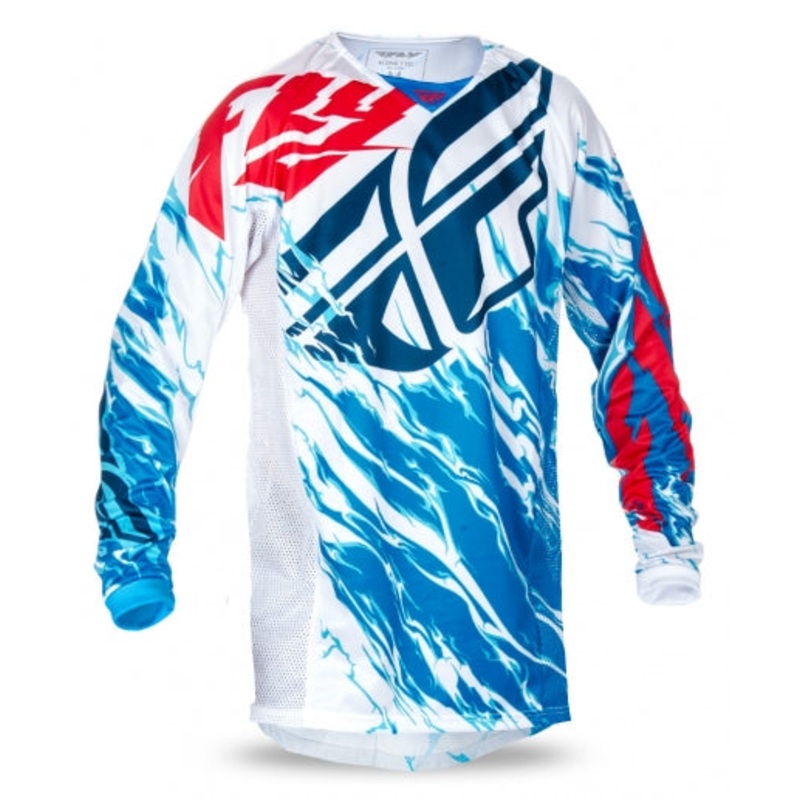 Fly Racing 2017 Relapse BMX Race Jersey-Red/White/Blue Youth Small