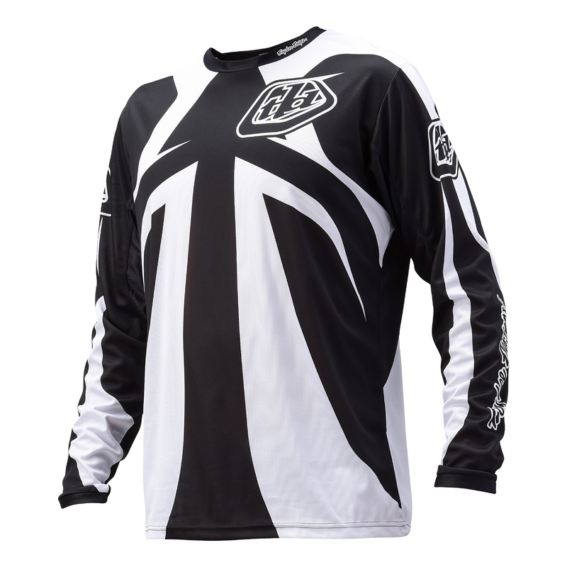 Troy Lee 2016 Sprint Reflex BMX Race Jersey-Black/White Adult Small