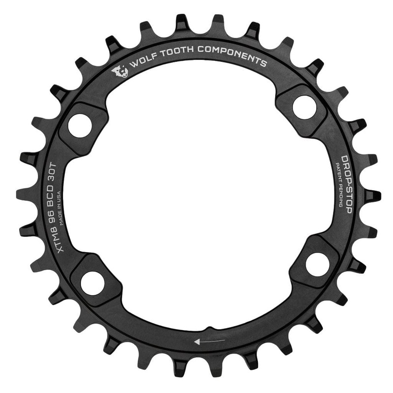 96 mm BCD Chainrings for Shimano XT M8000 and SLX M7000 Drop-Stop A 30T Black