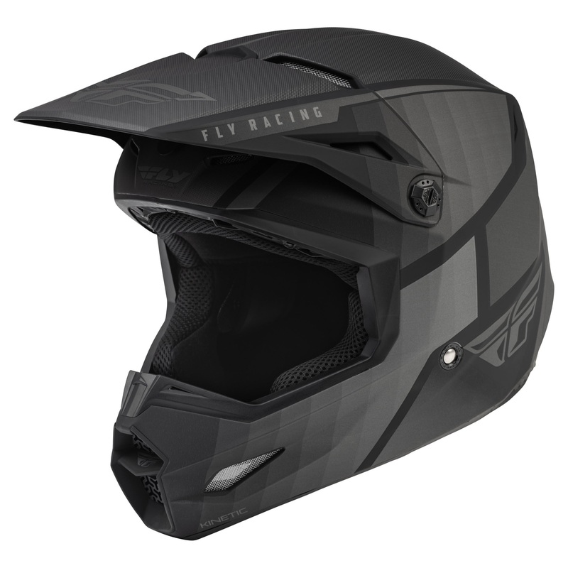 Fly Racing 2022 Kinetic Drift BMX Race Helmet-Matte Black/Charcoal Large