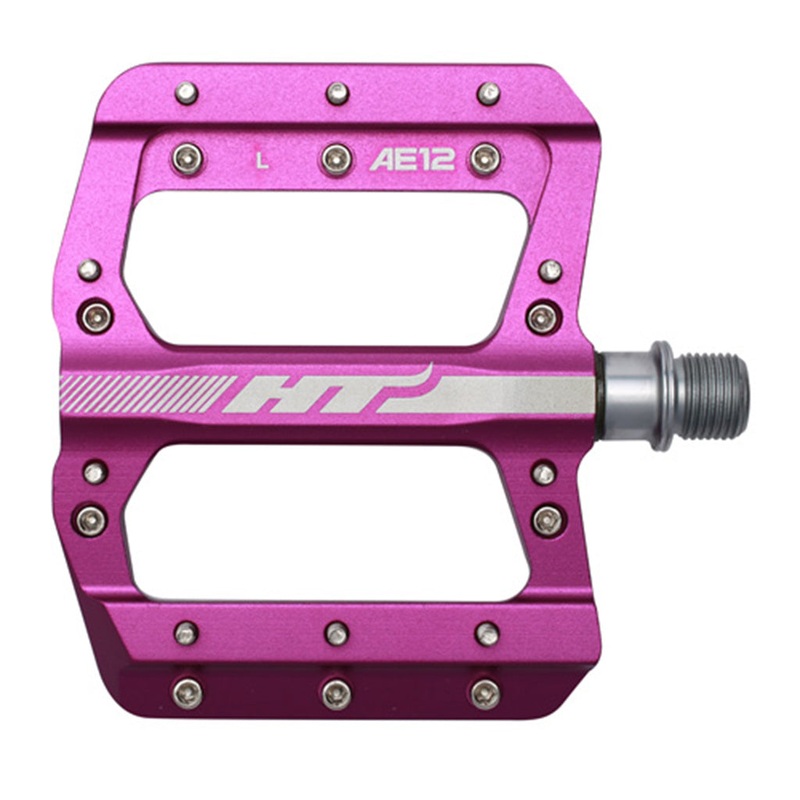 HT AE12 Platform BMX Pedals-Purple