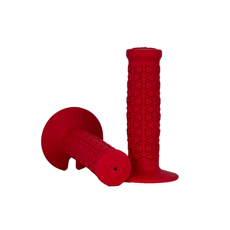 AME Mini BMX Grips – Flanged – Red – USA Made