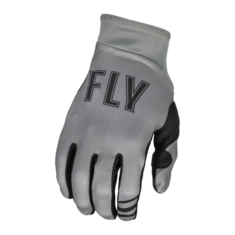 Fly Racing Pro Lite BMX Race Gloves-Grey/Black Youth Large