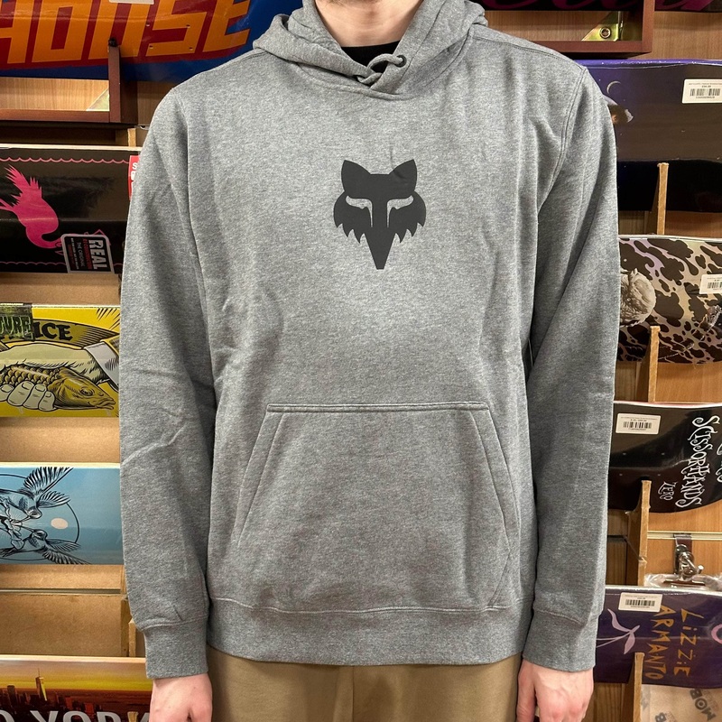 Fox Racing Fox Head Pullover Hoody Heather Graphite Grey Small