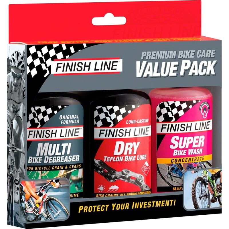 Bike Care Value Pack, Includes DRY Chain Lubricant, EcoTech Degreaser and Super Bike Wash Cleaner