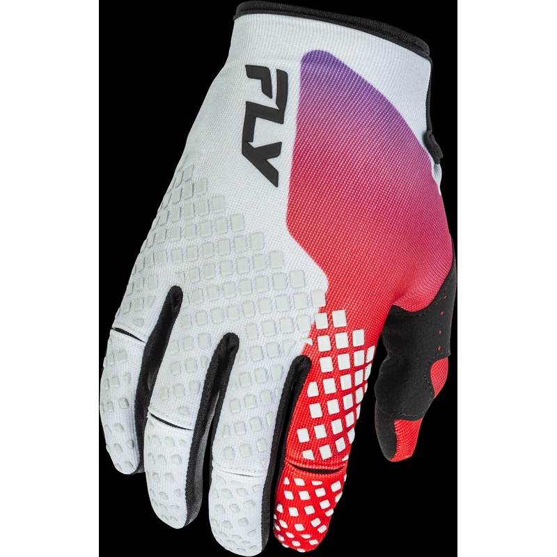 FLY RACING Kinetic Gloves Grey/Red/Purple/Black Xs