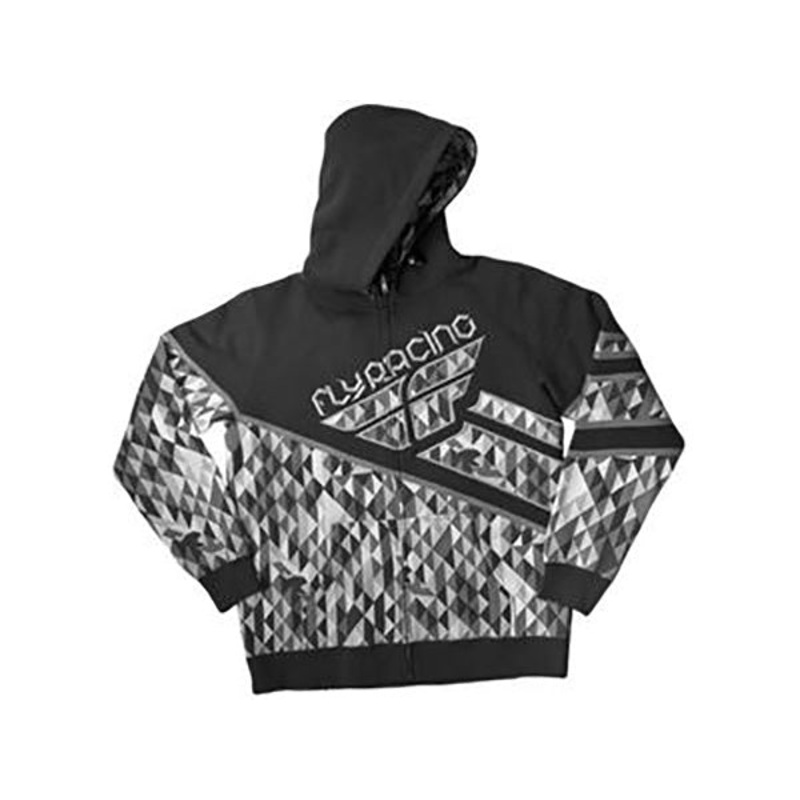 Fly Racing Kinetic Hoodie-Black/Gray Small