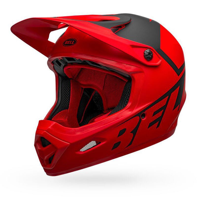 Bell Transfer BMX Race Helmet-Slice Matte Red/Black Large