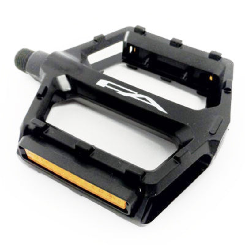 F/A Pedal,* Alloy 1/2”,Blk W/Molded Pins Aluminum Platform Free Agent Pedals NA Black