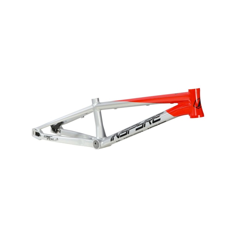 Inspyre Concord V3 Alloy BMX Race Frame-Racing Red/Grey Junior