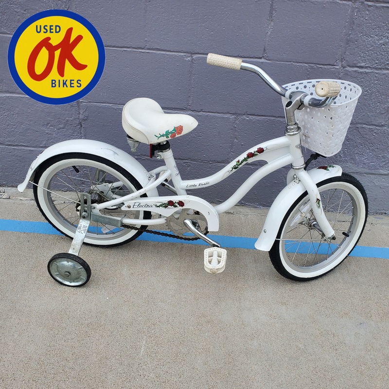 16″ Electra Little Rosie Used Juvenile Bike – White *IN STORE PICK-UP ONLY*