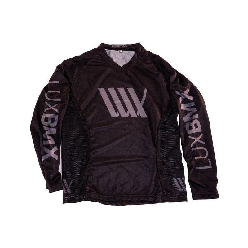 LUXBMX Race Youth Jersey BlackV2 Black/Grey Youth XXS