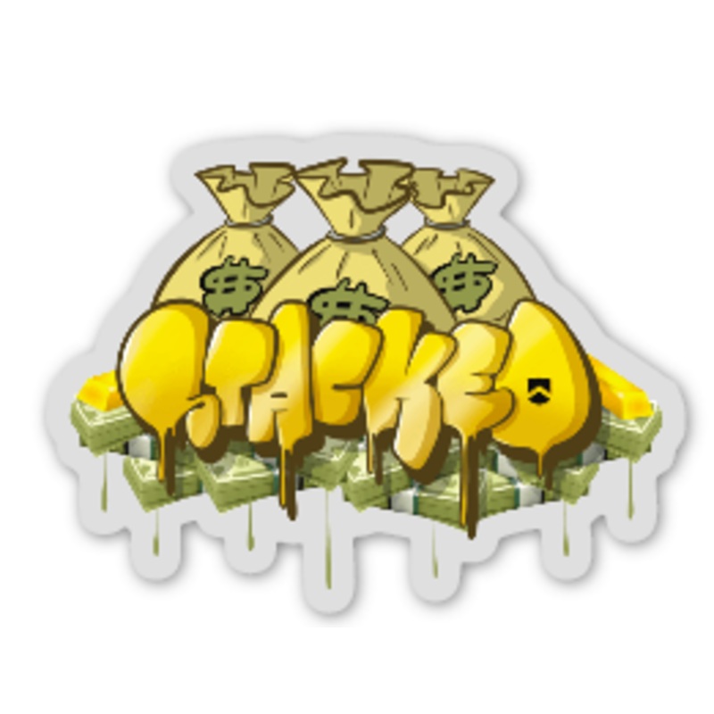 3.6 Capital Stacked Sticker Clear 1 sticker
