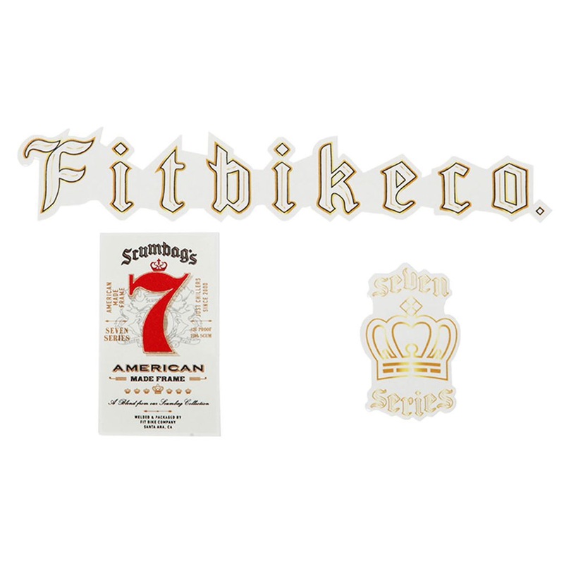 Fitbikeco Scumbag Frame Decal Set Brown