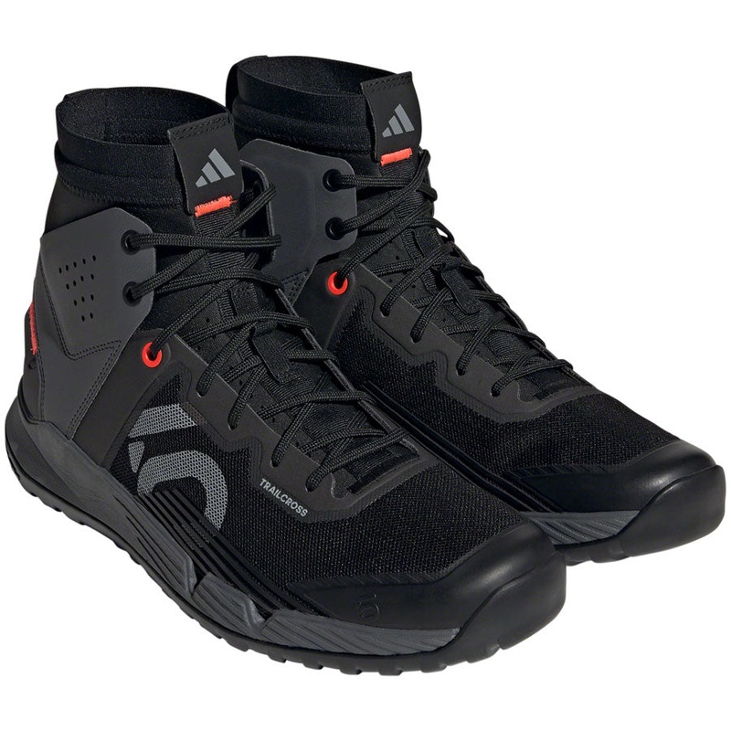Five Ten Trailcross Mid Pro Flat Shoes – Men’s Core BLK/Gray Two/Solar Red 11
