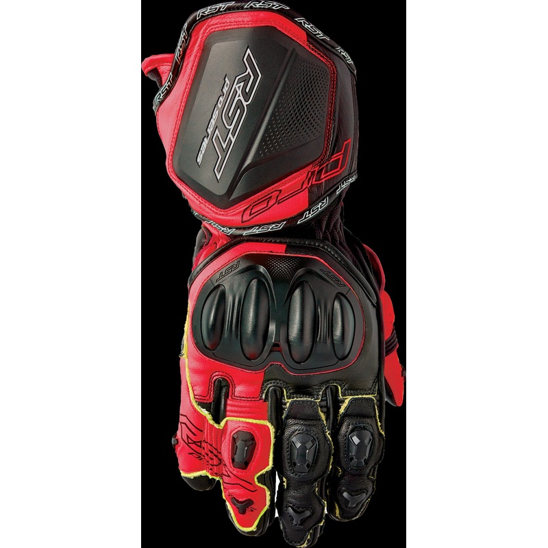 RST Pro Series Gp D3o Gloves White/Red Leather Xl Black/Red X-Large