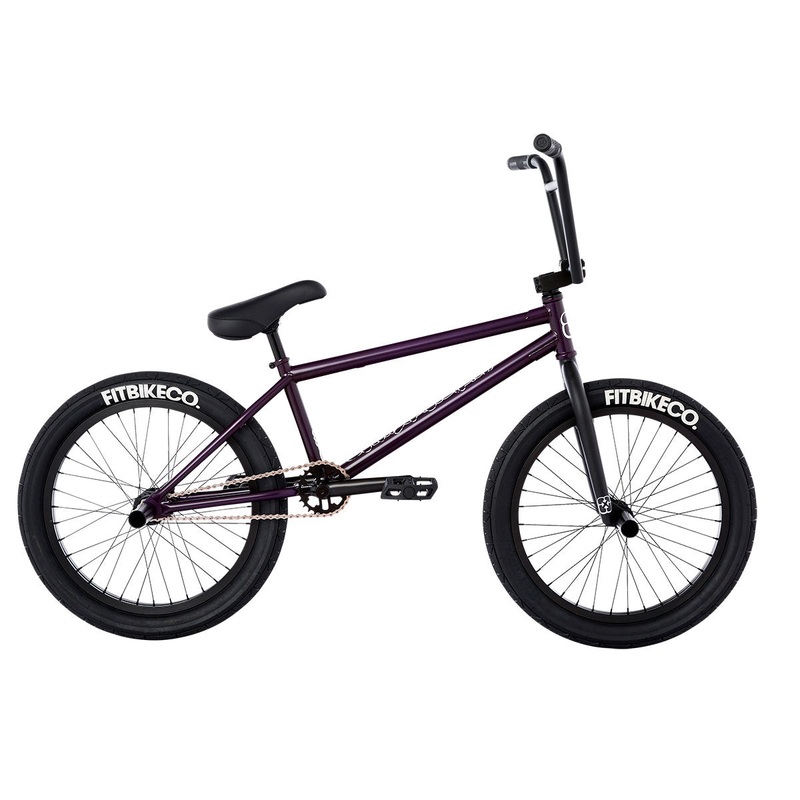 Fit STR Freecoaster LG 20.75″TT BMX Freestyle Bike-Trans Matte Purple