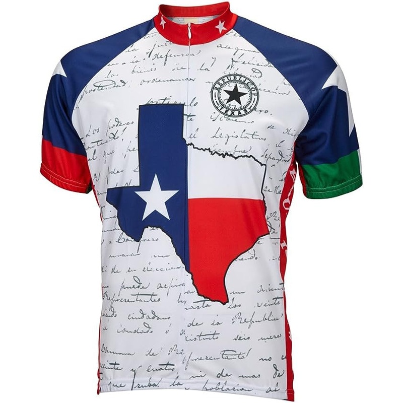 Men’s Texas Road Bike Jersey White Small