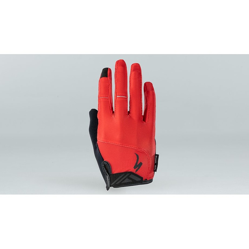 Specialized bg dual gel glove lf red m