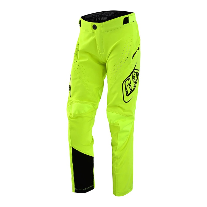 Troy Lee Designs Sprint BMX Race Pants-Mono Flo Yellow Youth 20
