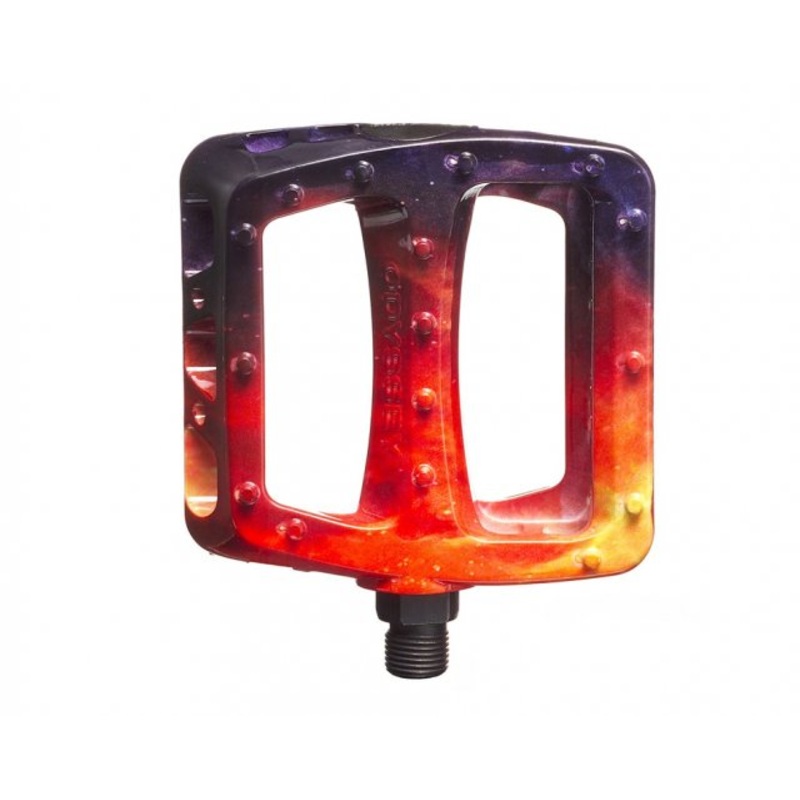 Odyssey Twisted PC Platform Pedals-Ltd Ed Galaxy-Red