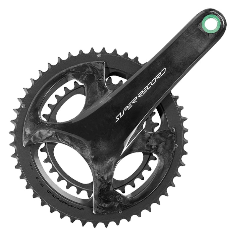 Super Record Wireless Crankset – 175mm 12-Speed 50/34t Campy 121/88 Asym BCD Ultra Torque Spindle Carbon