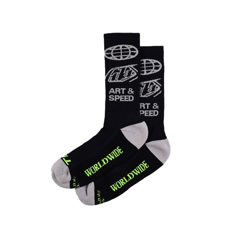 Troy Lee Designs Performance Crew Socks-Worldwide Black Small/Medium