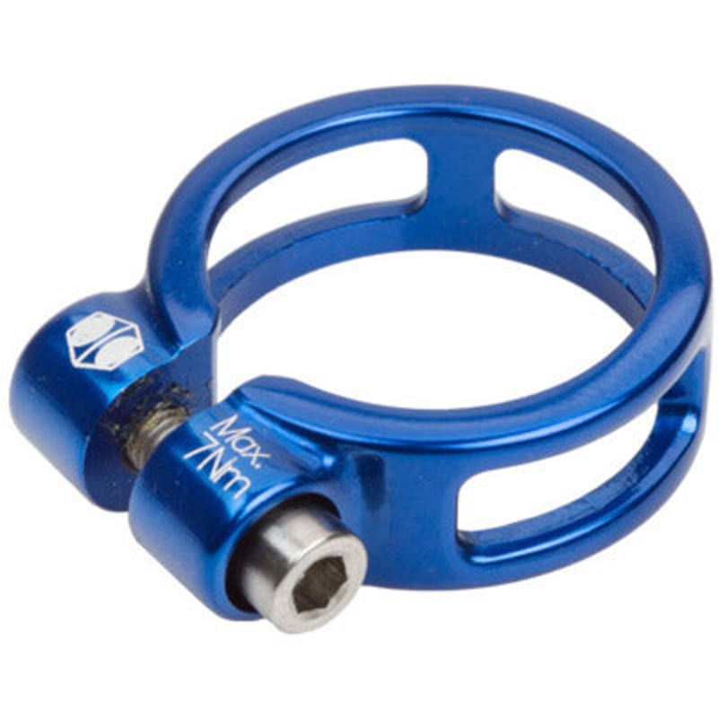 Box One Seat Clamp 31.8 Blue 6061, Ti Hardware One Fixed Seat Clamp  Seatposts NA Blue