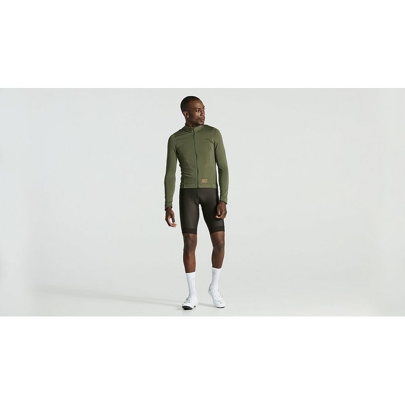 Specialized prime powergrid jersey ls men oak green xxl
