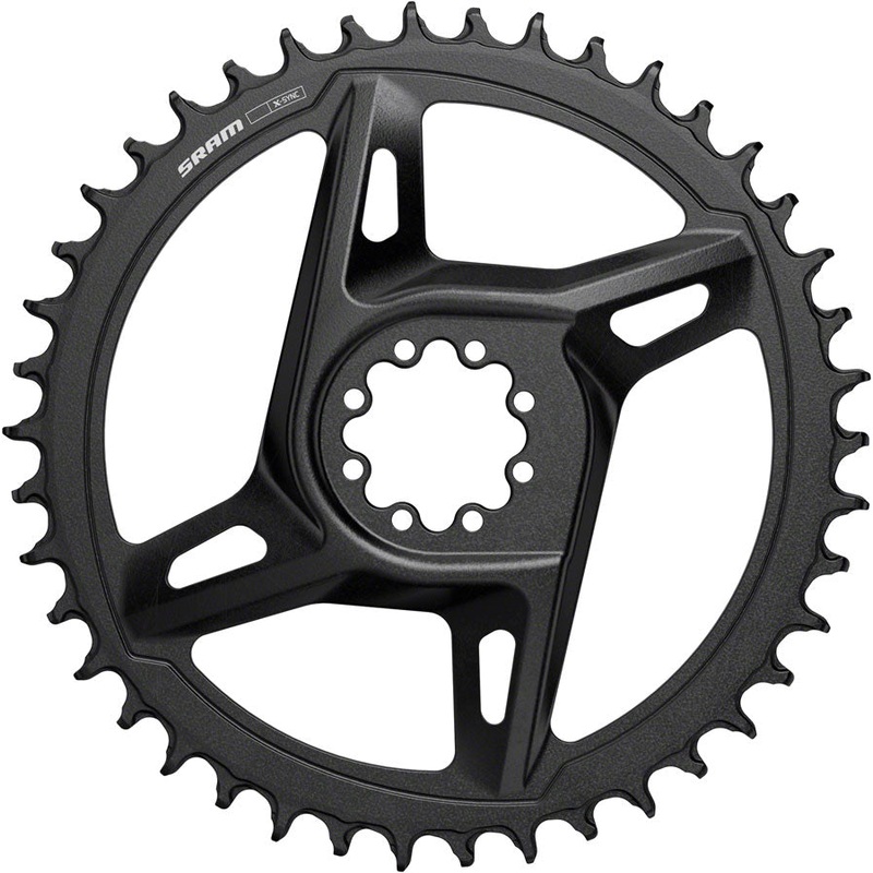 SRAM Rival X-Sync Direct Mount Road Chainring – 40t, 12-Speed, 8-Bolt Direct Mount, 6.5mm Offset, Black, E1