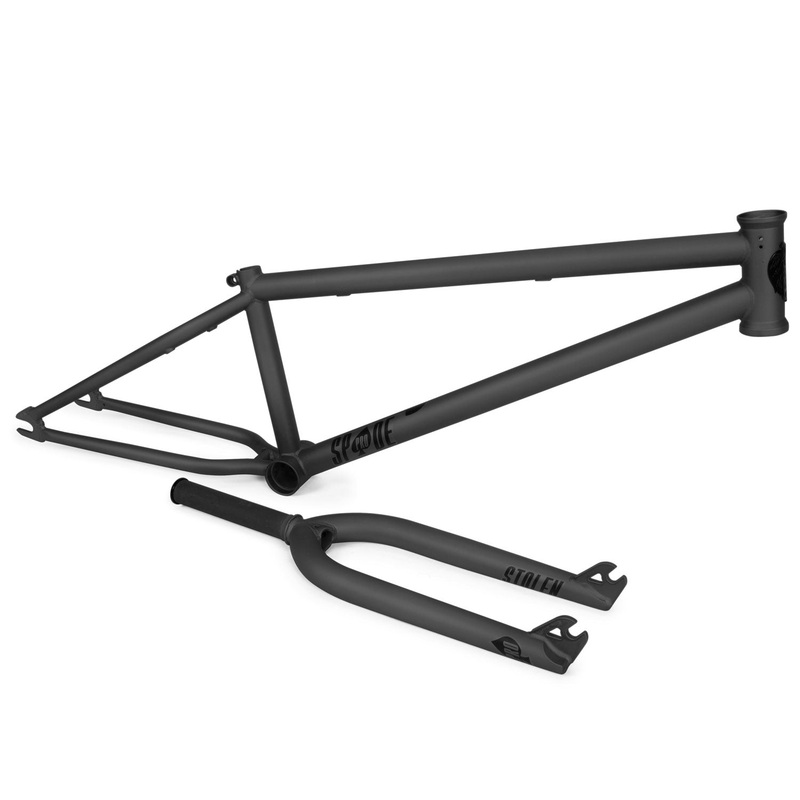 22″ SPADE PRO FRAME FRAME & FORK KIT, BLACK Matte Black