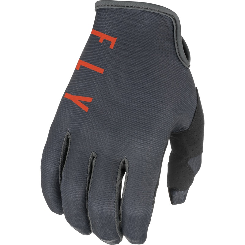 FLY RACING Lite Gloves Grey/Orange/Black Sz 09
