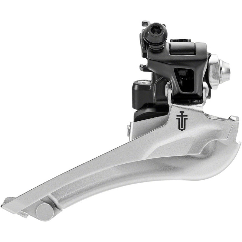 microSHIFT Sword BLK Front Derailleur – 9-Speed Double 46-52t Max Ring Braze-On