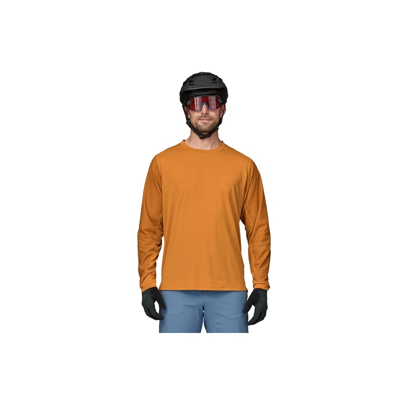 Patagonia Long-Sleeved Dirt Craft Jersey Golden Caramel X-Small