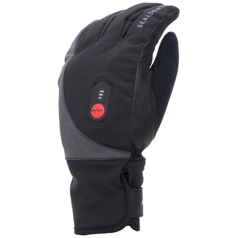 SealSkinz Upwell Waterproof Heated Gloves – Black Full Finger Small