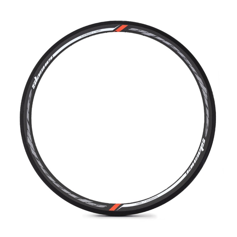 Speedline Parts | Slashers 520 24×1 1/8″- 1 3/8″ Carbon Fiber BMX Rims 28 Gloss Black – V-Brake