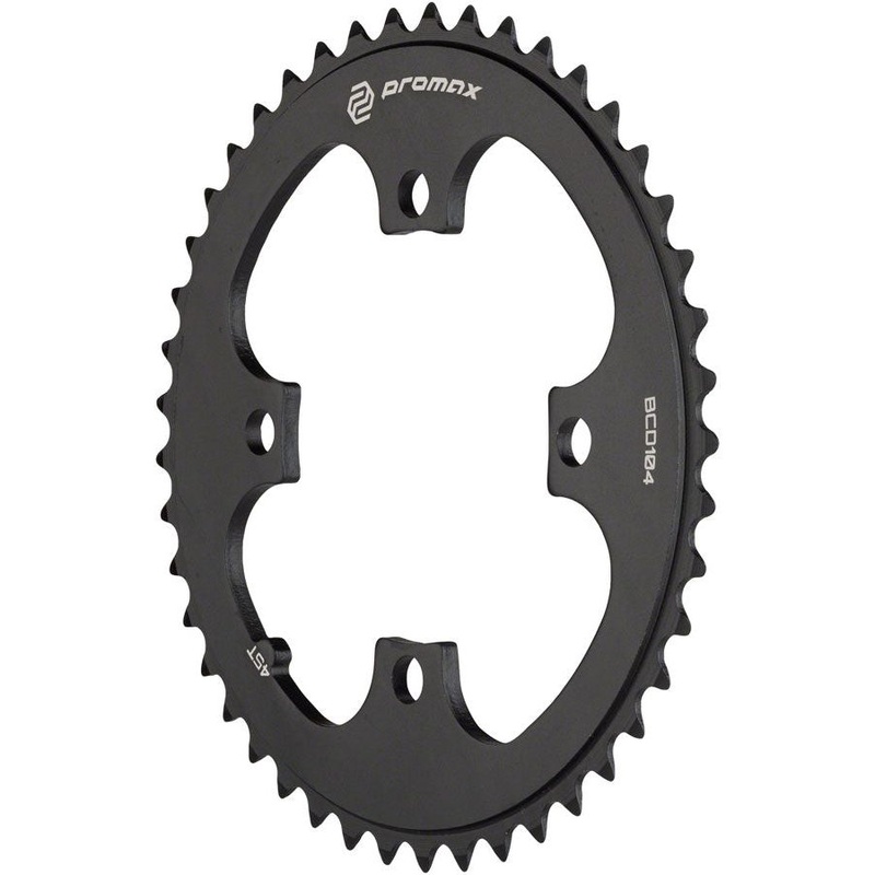 4-Bolt 104 BCD Chainrings 4-Bolt Chainring – 45t, 104 BCD, Black