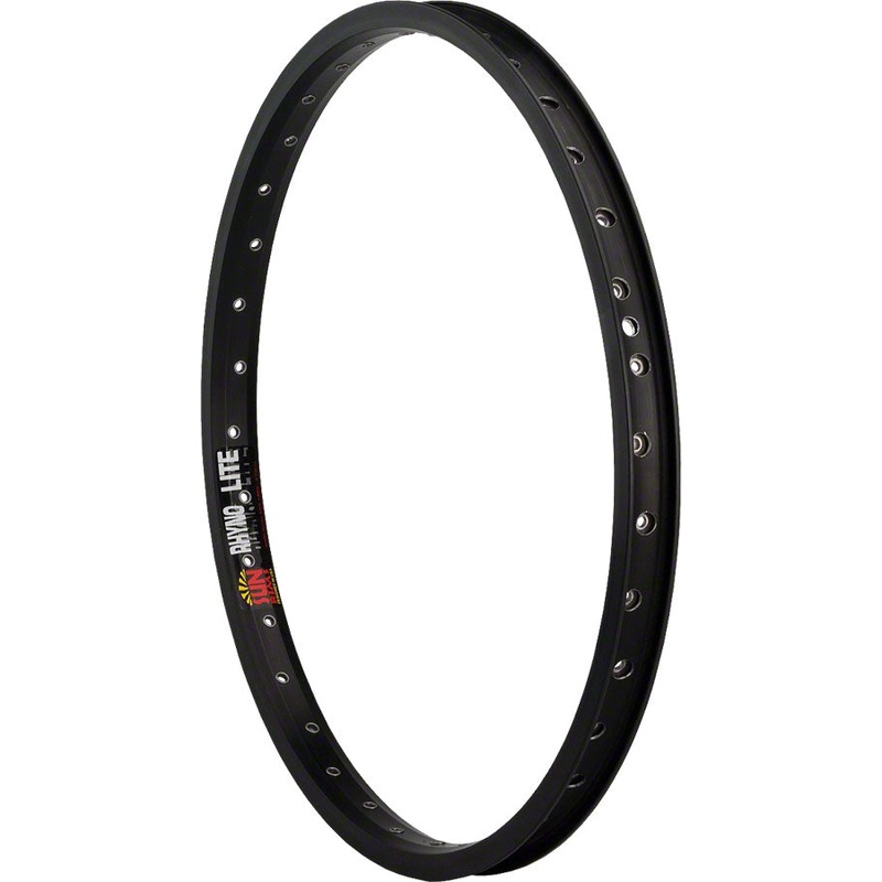 Sun Ringle Rhyno Lite Rim – 20″ Black 36H Clincher Schraeder