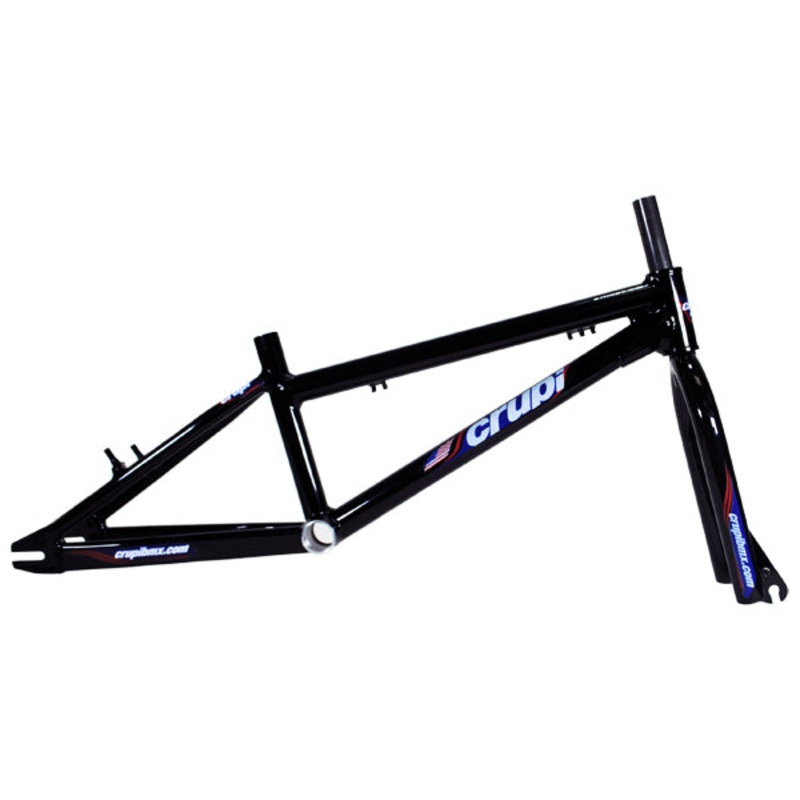 Crupi Pit Bike Frame/Fork Kit-Black