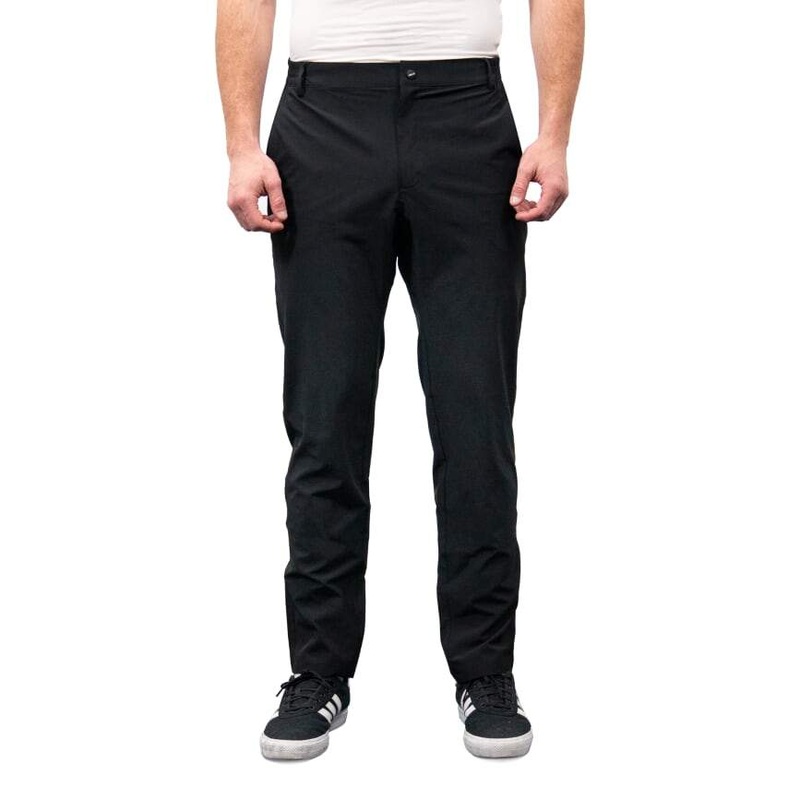 Urban Cycling Commuter Bike to Work Pants – Black Black 28″ Waist 30″ Length