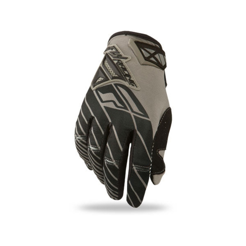 Fly Racing 2014 Kinetic Gloves-Black/Gray Youth XXX-Small (1)