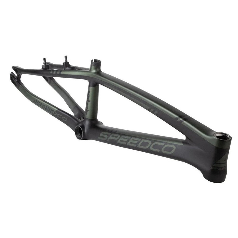 Speedco Velox V3 Carbon BMX Race Frame Pro L Matte Green 20.5